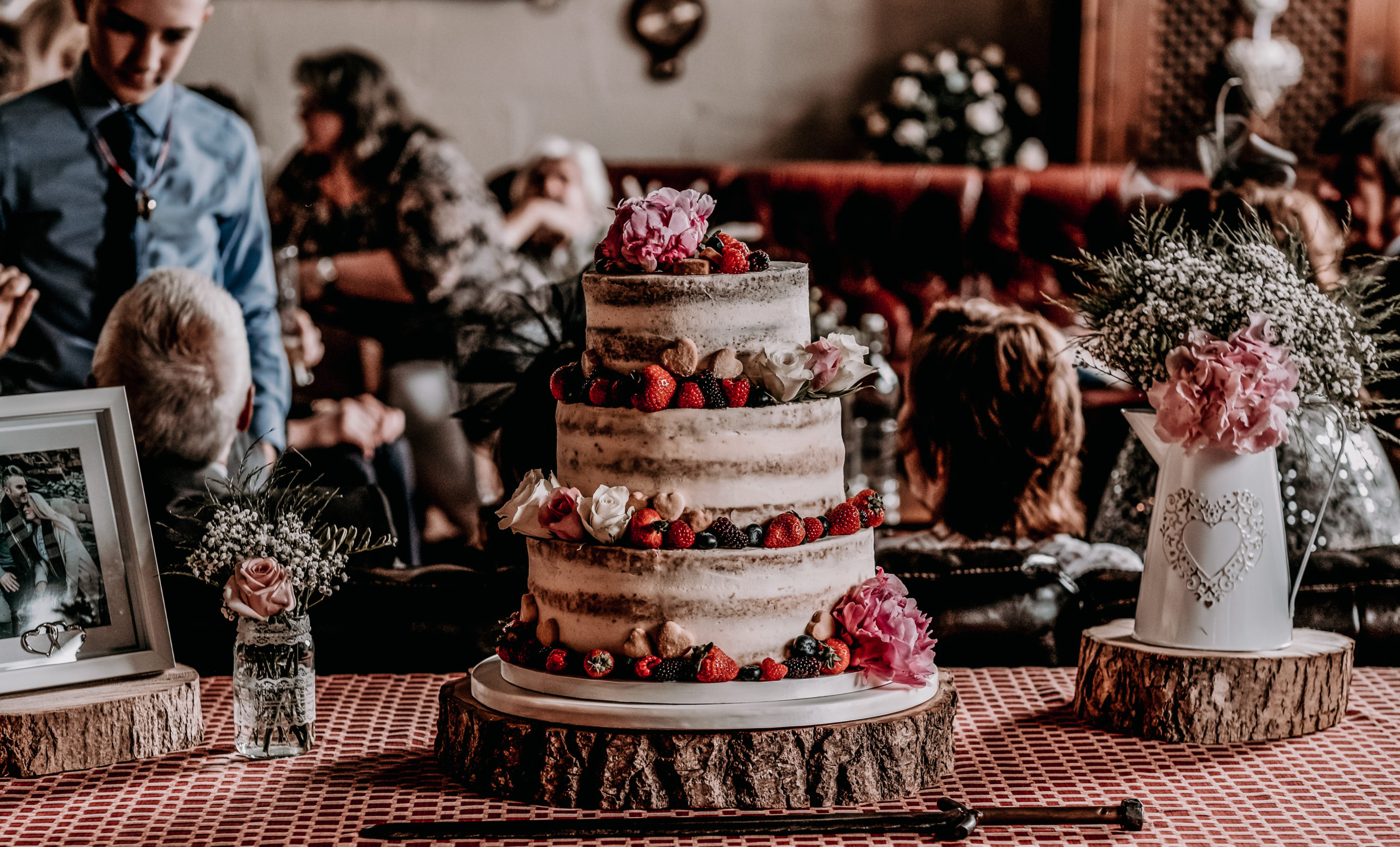 Naked Wedding Cake